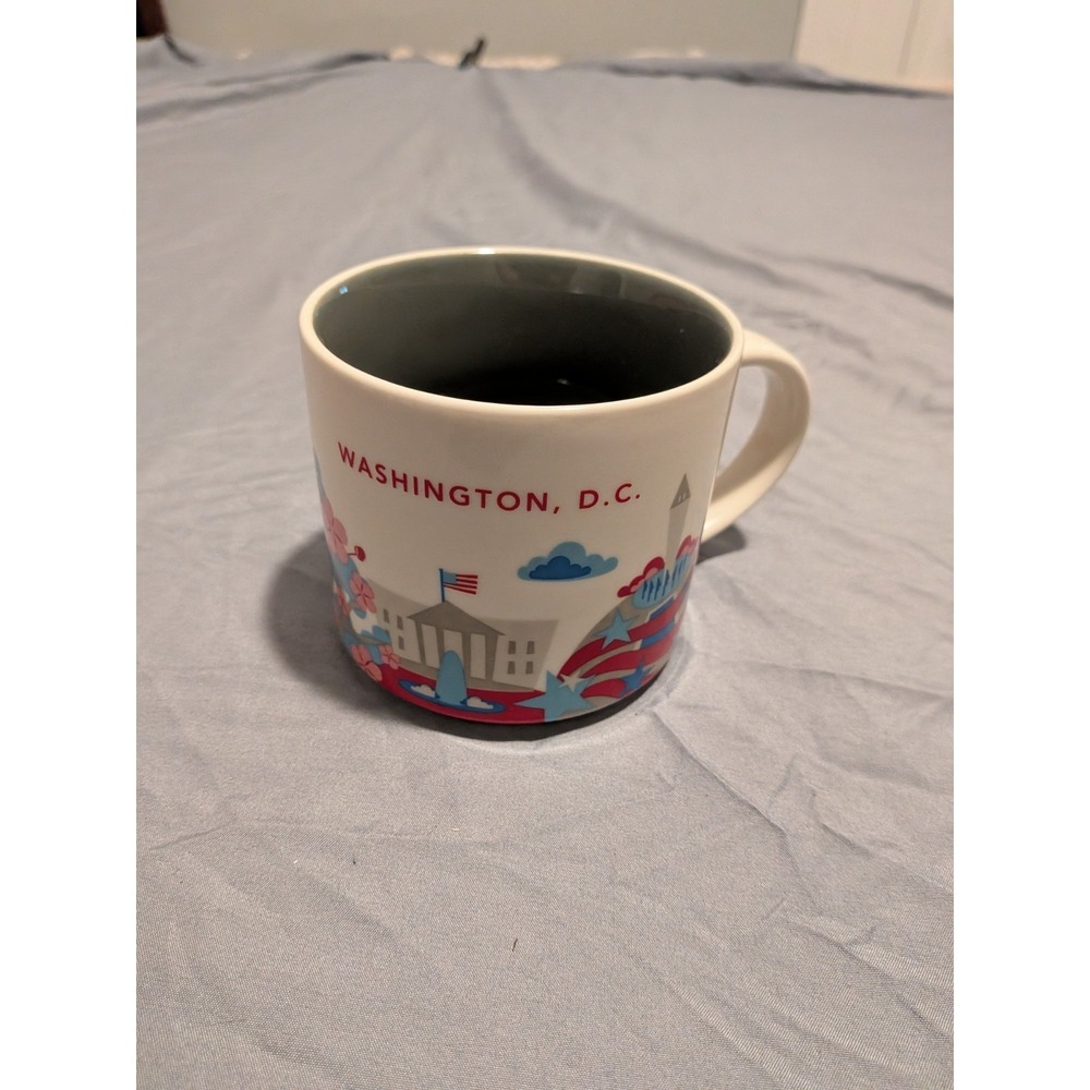Starbucks Washington DC 14oz Mug You Are Here 2015 Collector Series Coffee Cup